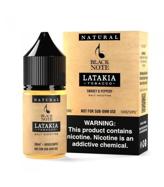 Black Note Latakia Tobacco Salt Likit